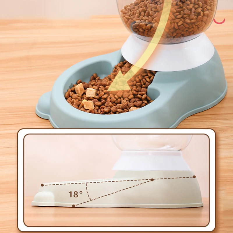 Hoopet-cuenco de agua y comida para perros, dispensador automático de comida para gatos, perros y Bulldog, tazón de beber de gran capacidad, suministros para gatos, 2,2 L - imagen 3