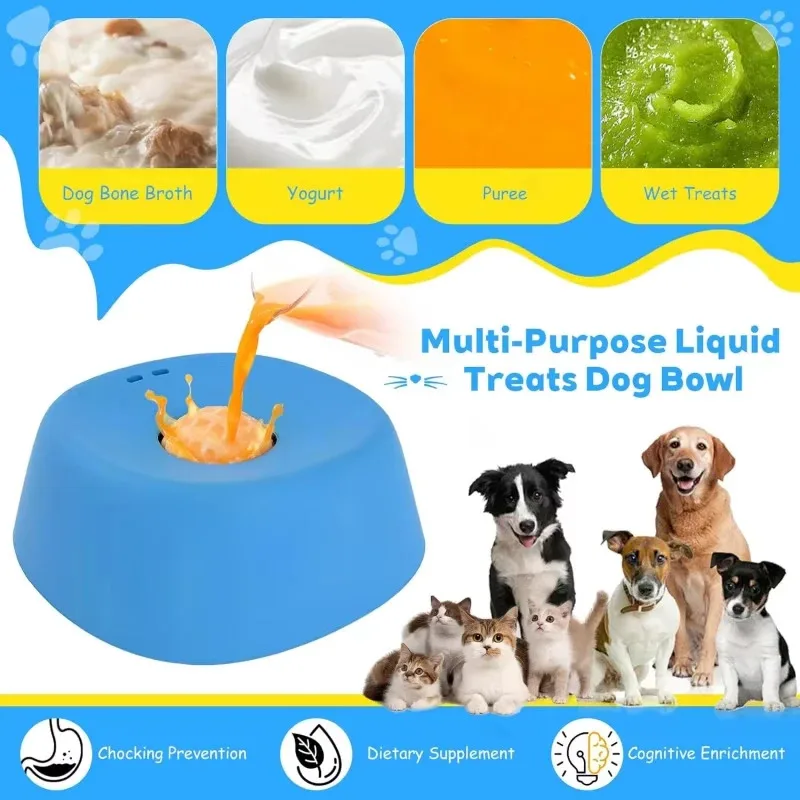Comedero lento para perros antideslizante con tapete de lamer líquidos - imagen 3