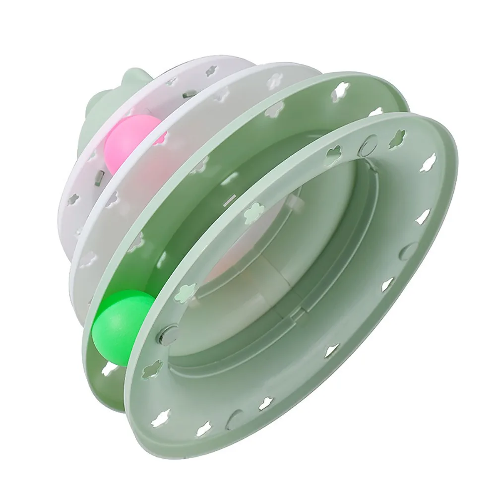 Nueva cabeza de gato, tocadiscos para gatos, placa de juego de pista alta, juguete educativo interactivo para gatos, suministros para mascotas - imagen 3