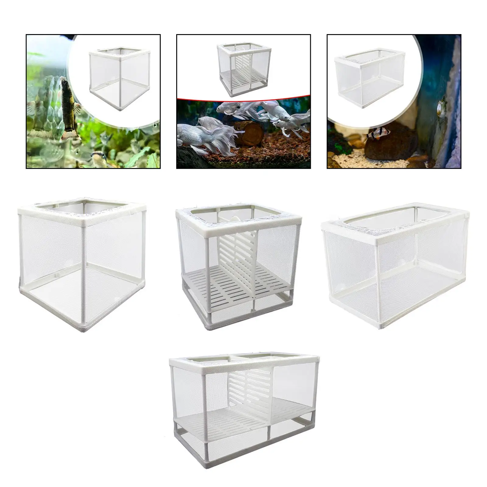 Fish Tank Isolation Net Fish Isolation Box Fish Feeding Container Breeding Isolation Net