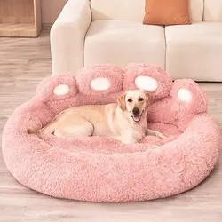 Cama sofá invierno para perros y gatos – Suave forma patita osito