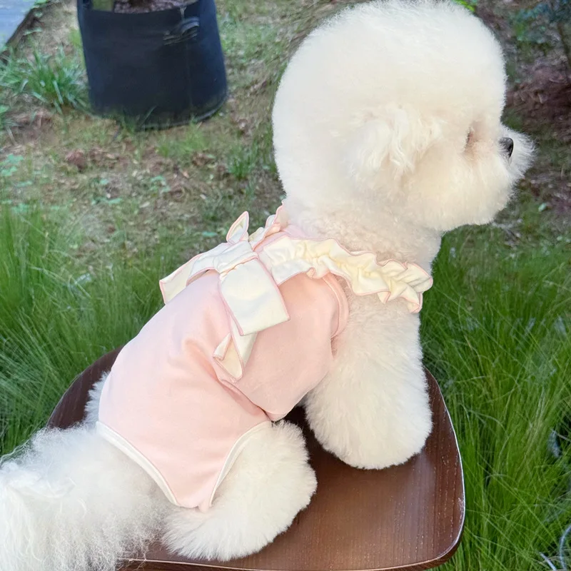 Vestido Halloween para perros pequeños con lazo colorido - imagen 4