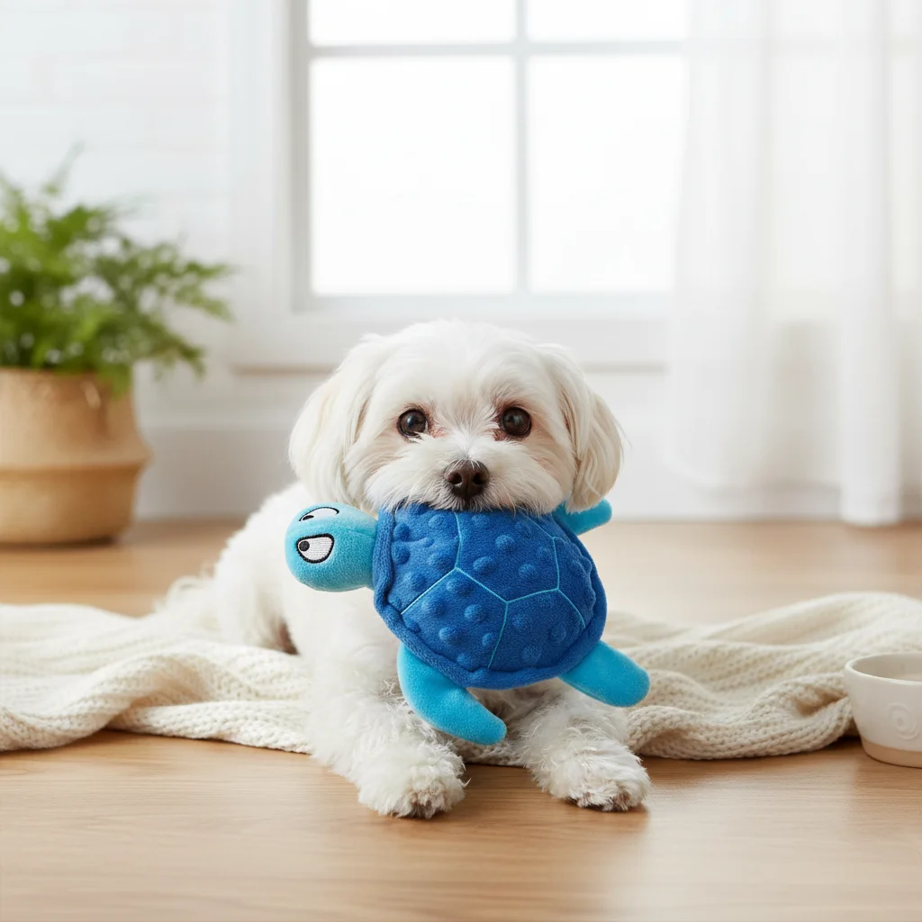 Tortuga de peluche con sonido para cachorros – Juguete interactivo - imagen 2