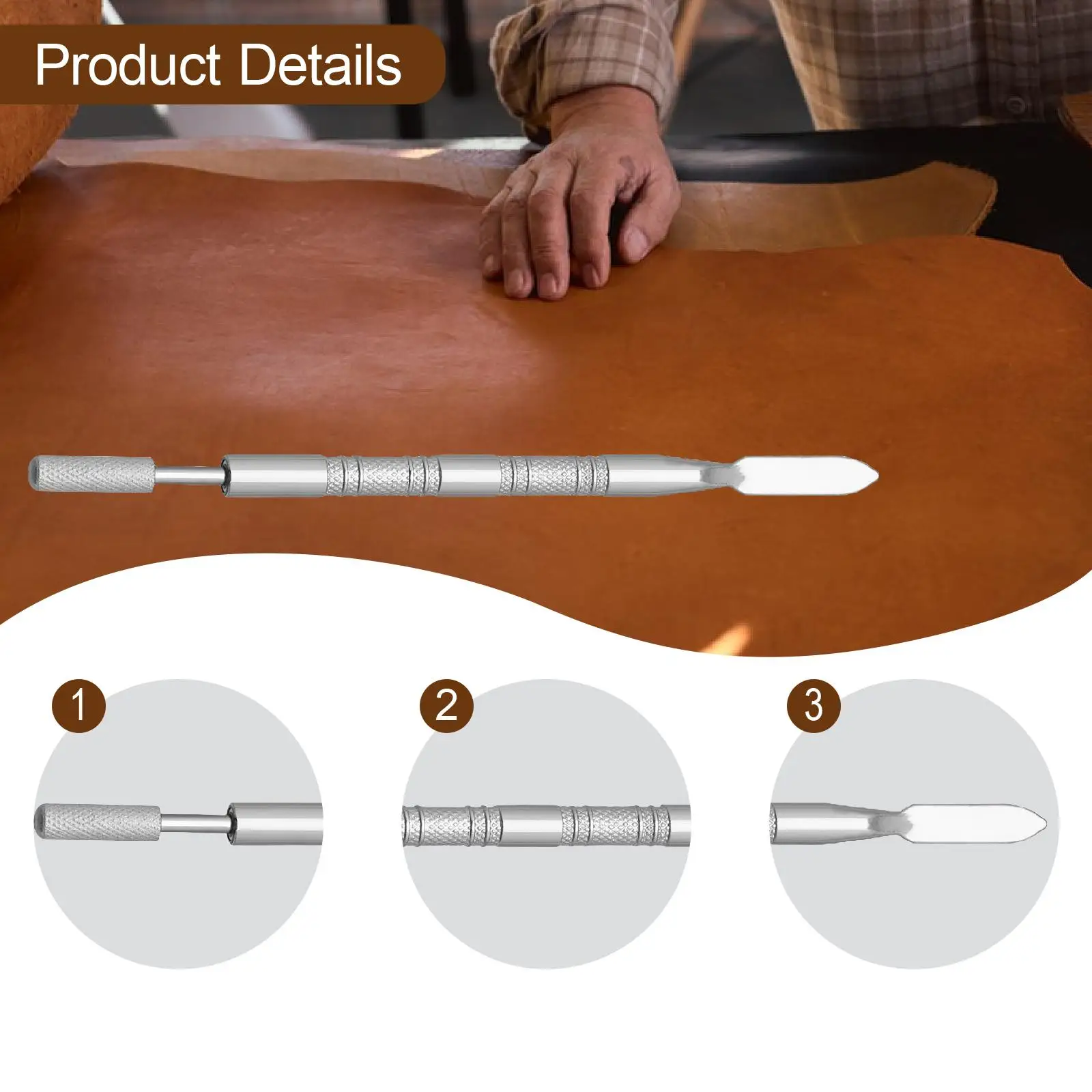 Leather Edge Dye Pen Easy to Clean Edge Treatment Applicator Edge Roller Pen