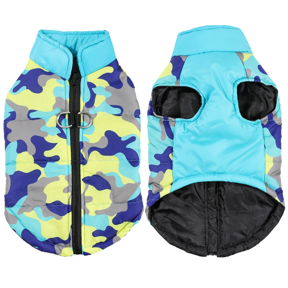 Dog Coat Warm Autumn Winter Pet Clothes for Small Medium Dogs Cat Vest Waterproof Puppy Padded Jacket French Bulldog Overalls - imagen 2