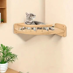 Hamaca para gatos con estantes de pared y estante de esquina