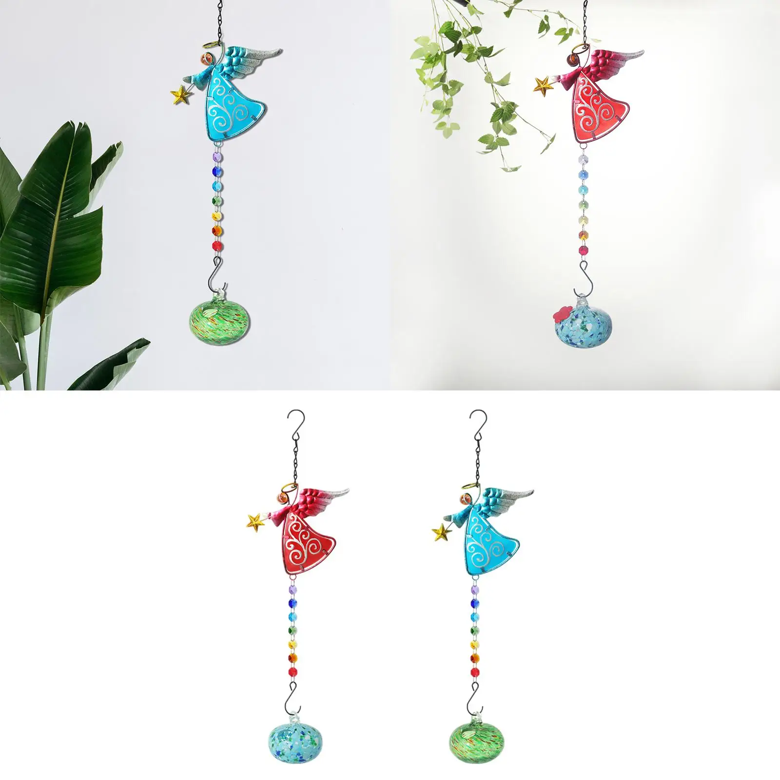 Hanging Bird Feeder feed Water Sturdy Attracting Birds Bird Food Holder Garden Decoration for Patio Courtyard Porch Lawn Outdoor