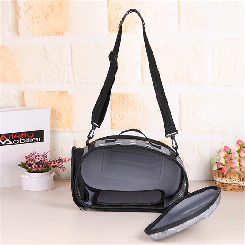 Bolsas de hombro de eslinga EVA para gatos y perros, bolsa de transporte de malla sólida para mascotas, conejo, viaje al aire libre, hasta 7,5 kg - imagen 4