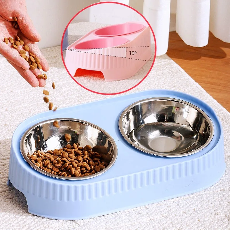 Comedero de acero inoxidable para perros – conjunto de tazones dobles - imagen 5