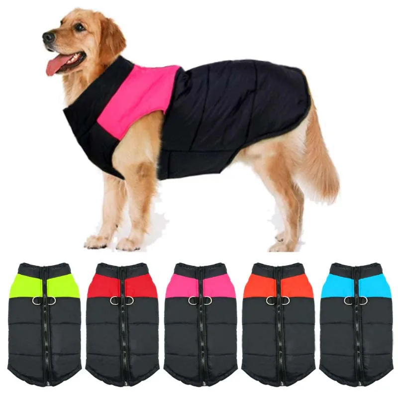 Ropa de invierno para perros, chaqueta impermeable, chaleco cálido para perros, abrigo para mascotas, ropa de Bulldog Francés, traje para perros medianos y grandes, S-7XL Labrador