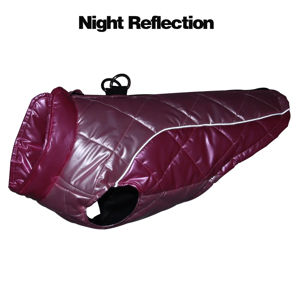 Ropa para perros grandes Otoño Invierno cálido perros chaqueta para gatos abrigo impermeable reflectante chaleco para cachorros Chihuahua suministros de disfraces - imagen 3