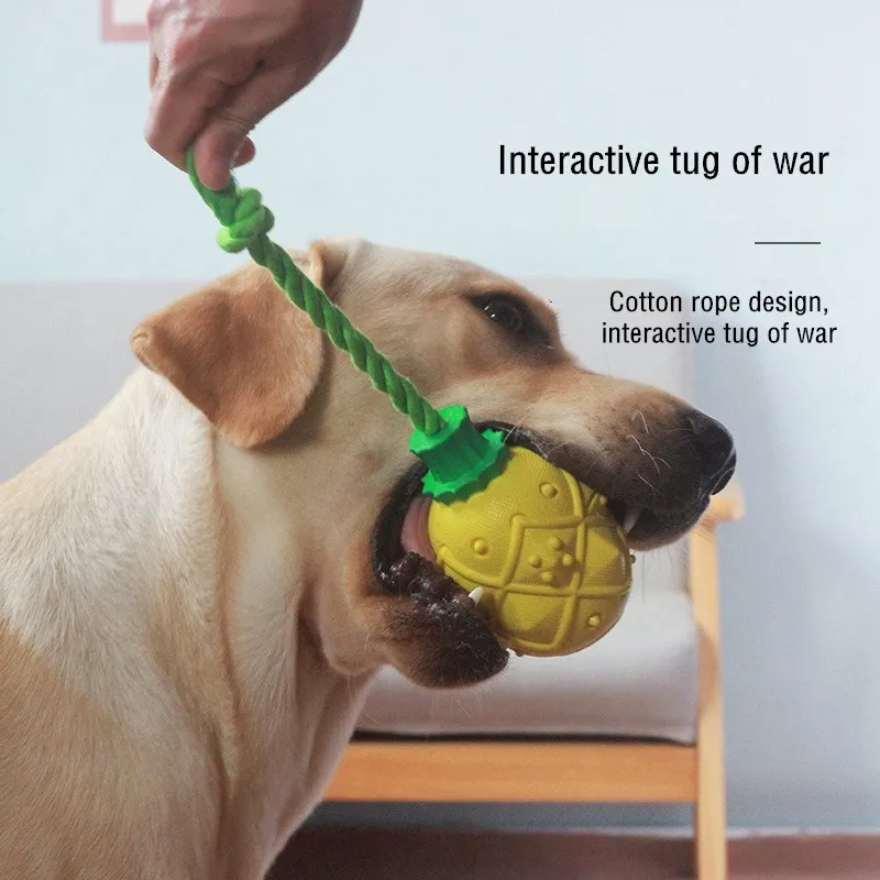 Juguetes interactivos indestructibles para perros y gatos, juguetes de goma para masticar comida con goteo, grandes y medianos, para rechinar dientes de cachorros - imagen 4