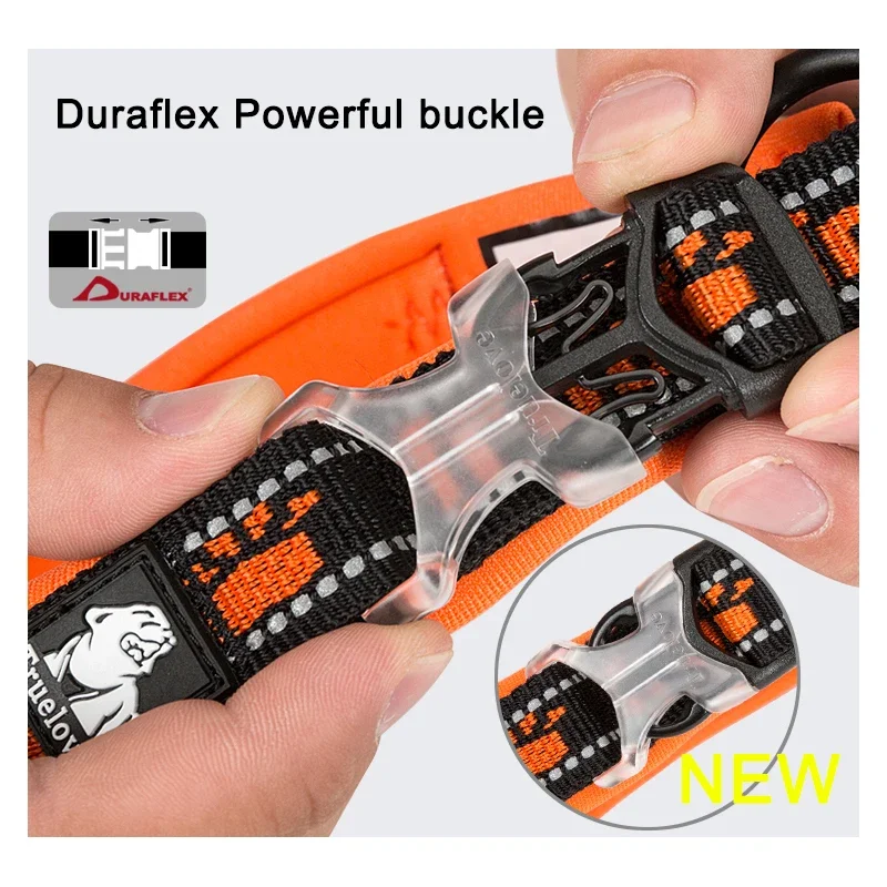 Truelove-Collar de nailon reflectante para mascotas, hebilla Duraflex resistente, para perros pequeños, gatos y grandes, para viajar, correr, caminar a campo traviesa, TLC50121 - imagen 3