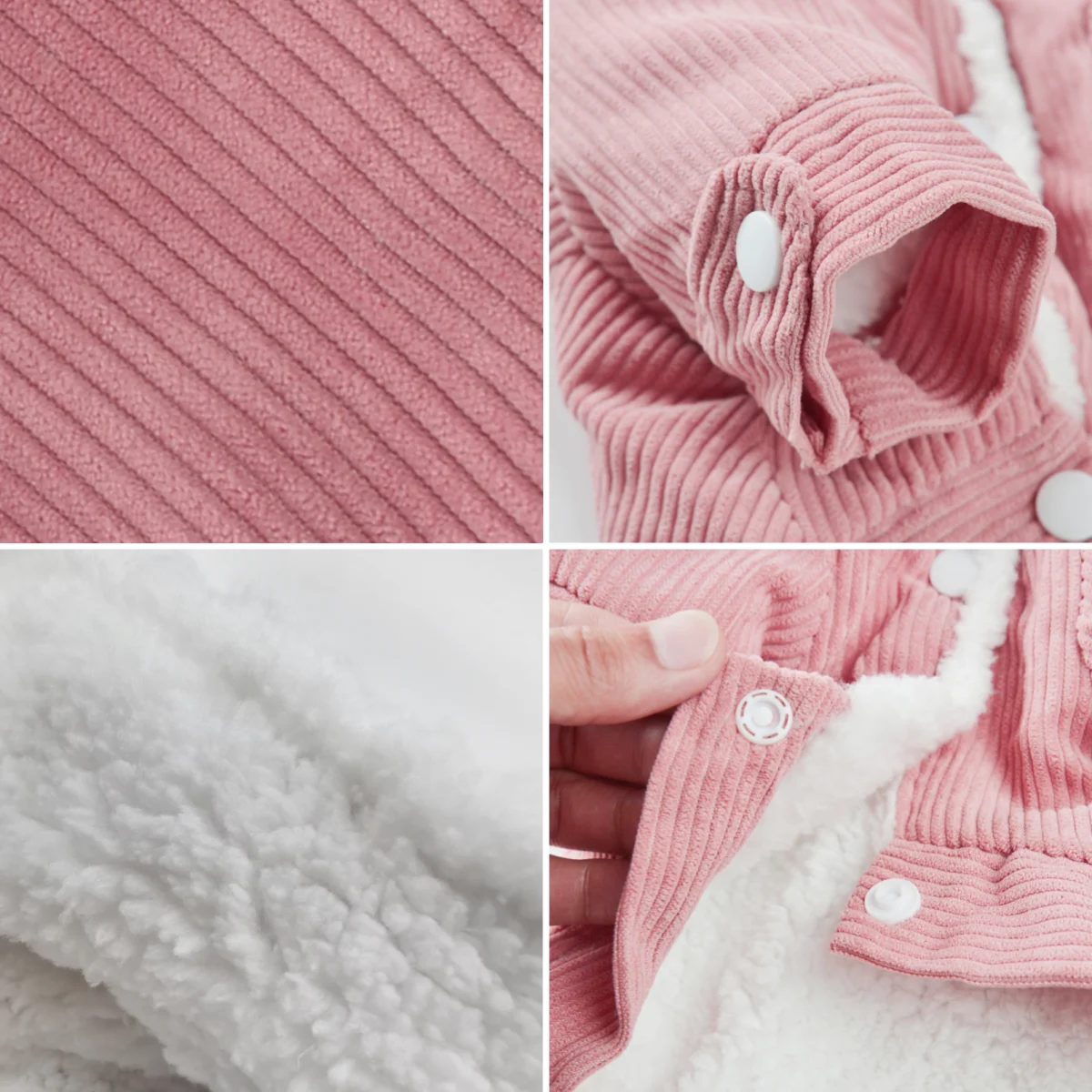 Parka cálida de lana para mascotas, chaqueta de felpa de pana para perros pequeños y medianos, ropa suave y gruesa para mascotas, abrigo Schnauzer - imagen 2