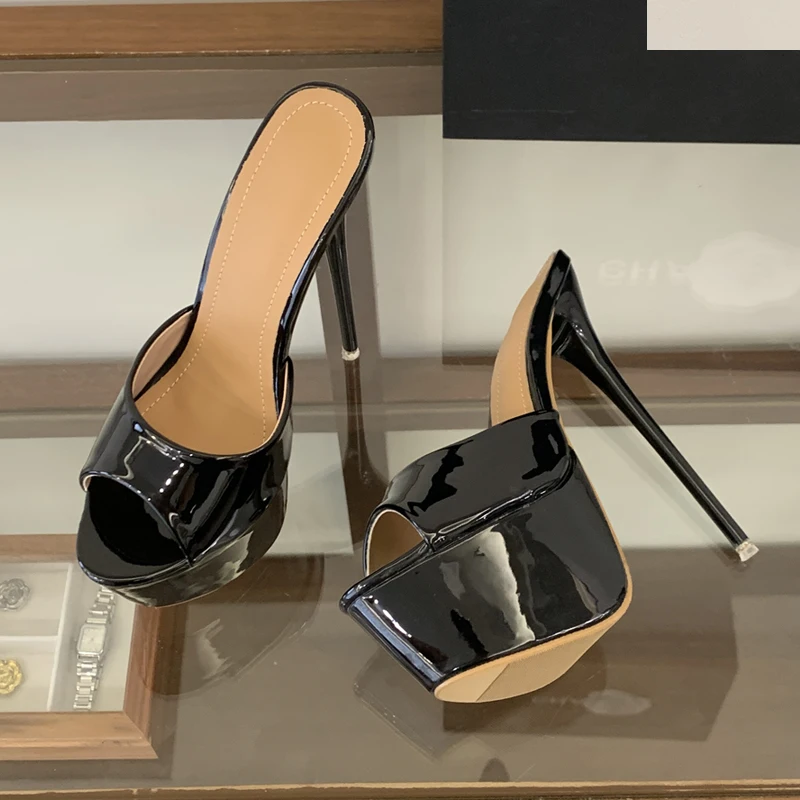 Zapatillas tacón alto punta abierta para gatos y perros, fiesta