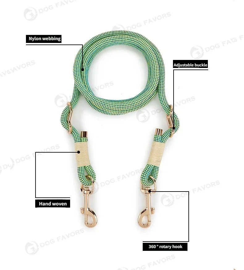 Collar de estrangulación para perro, cadena P deslizante, patrones bohemios, doble Clip, correa para perro, Collar ajustable para exteriores, correa para caminar y entrenar para mascotas - imagen 5