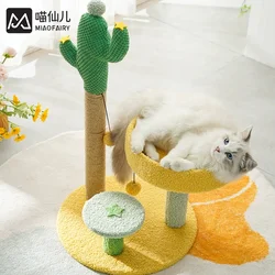 Poste de rascado sisal estilo cactus para gato torre escalada