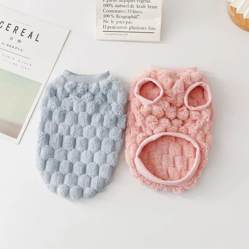 Abrigo de piel sintética de lujo para perro, camisa gruesa de lana térmica para cachorro, ropa para clima frío para perros pequeños, Chihuahua, York, mascota de invierno - imagen 3