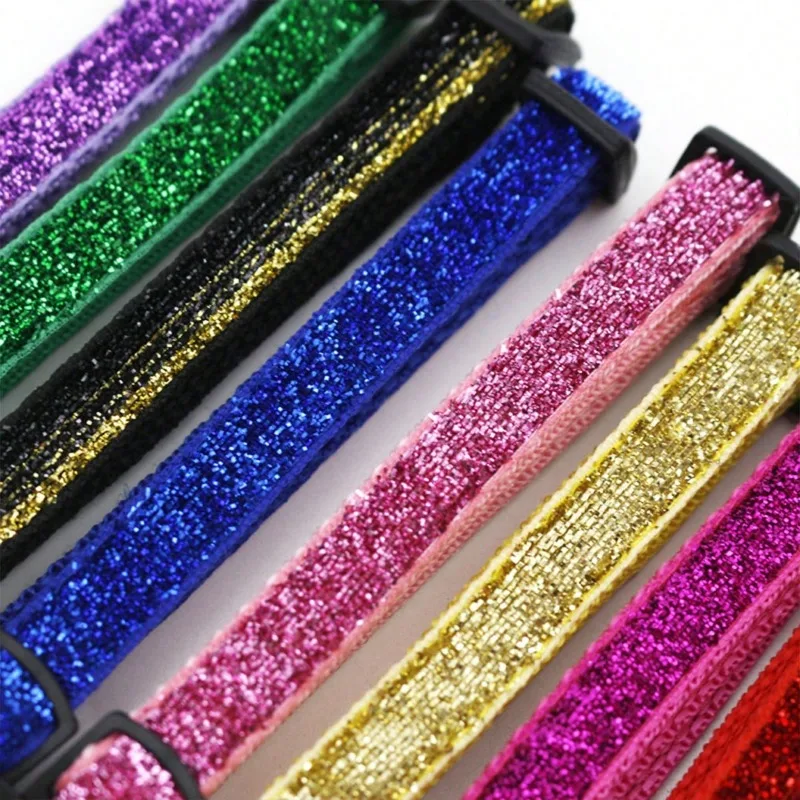 Collar de gato con purpurina personalizado con etiqueta de identificación, collares para gatos separables seguros, Collar bonito de liberación rápida, grabado gratis para gatos y gatitos - imagen 3