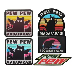 Parche bordado divertido para perros y gatos – Insignia decorativa cosible