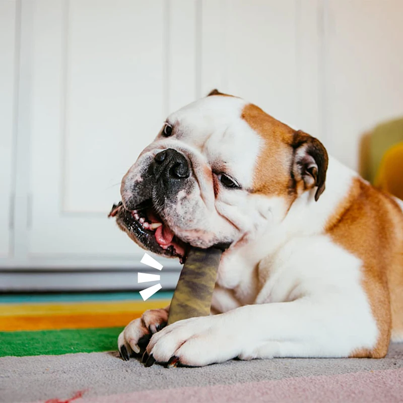 Benepaw-juguetes de peluche para perros medianos, pequeños y grandes, chirriador incorporado ecológico para mascotas, juguetes para cachorros, Limpieza de dientes Pitbull - imagen 4