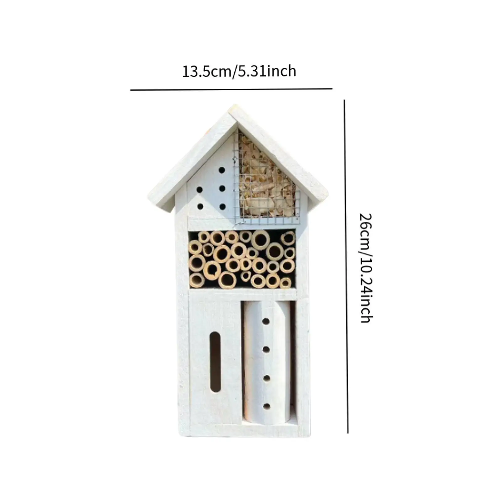 Bee Hotel Ladybugs Educational Tool Bees Yard Garden Nest Box Insect Habitat