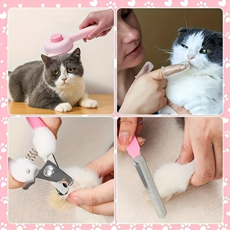 Kit aseo antipulgas y cuidado para gatos – Cepillos, cortauñas y limas - imagen 4