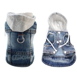 Capa vaquera con capucha para perros – Primavera y otoño