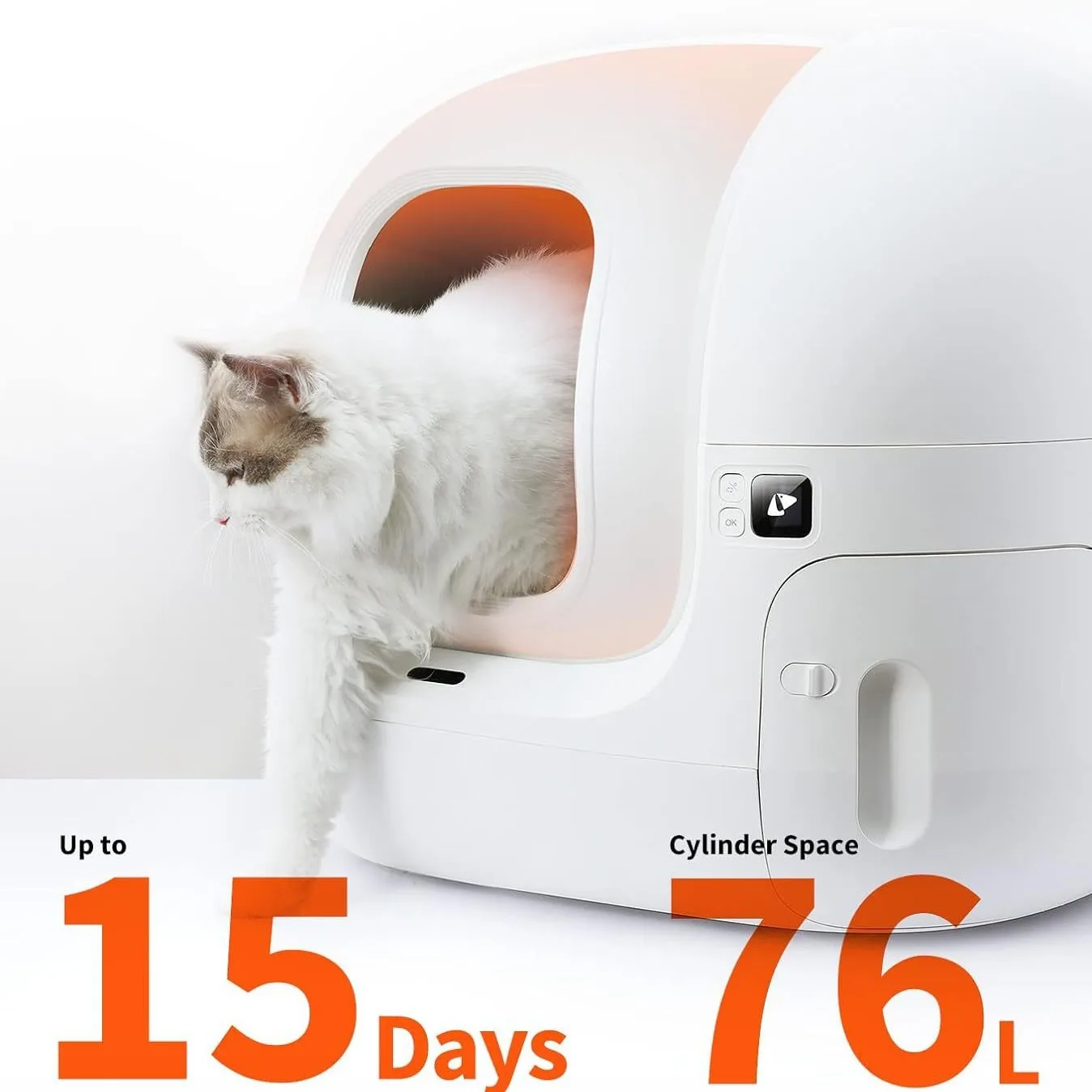 PETKIT-caja de arena automática para gatos PURA MAX, autolimpieza con Control por aplicación, inodoro inteligente para gatos múltiples y grandes, versión Global - imagen 3