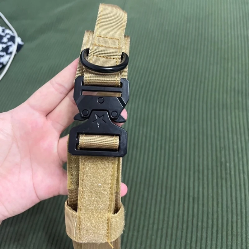 Collar de perro tejido de alta densidad con mango de control, collar de liberación rápida resistente y juego de correa reflectante para perros medianos/grandes - imagen 2