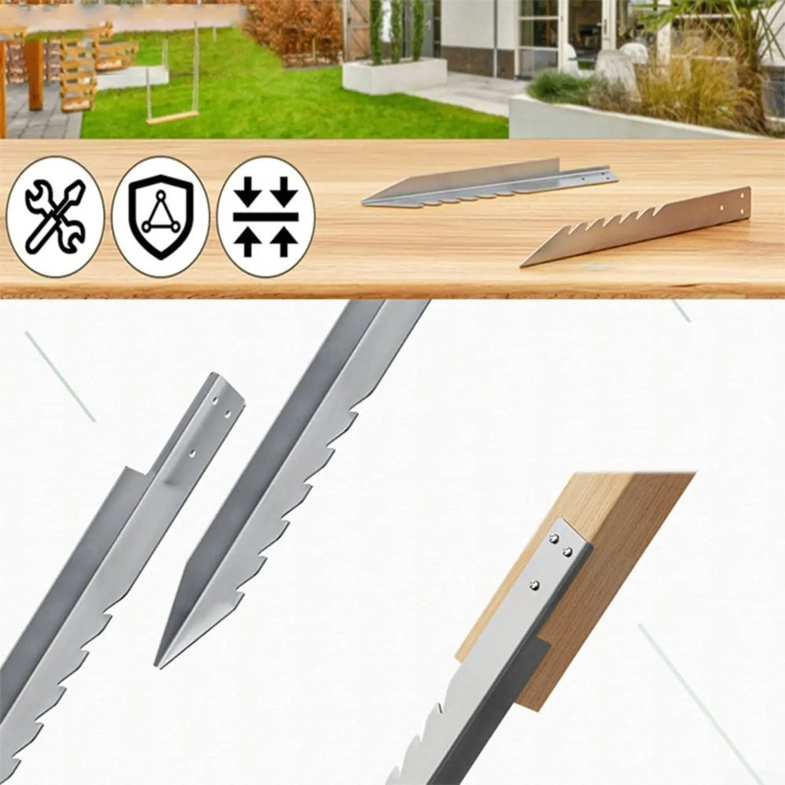 Kit anclaje columpio para perros – Resistente exterior, sin excavar - imagen 2