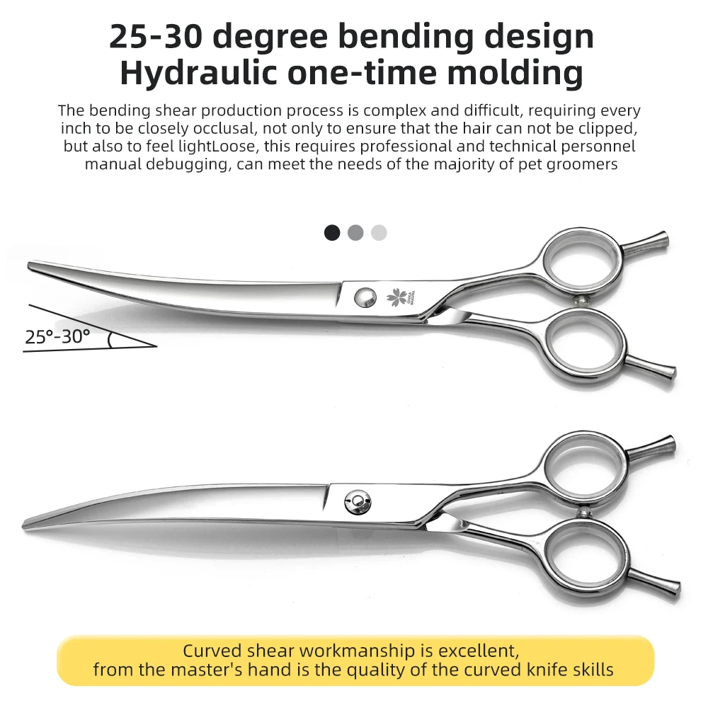Tijeras profesionales de belleza para mascotas Japón 440c acero perro Teddy esteticista para mascotas 7,5 pulgadas tijeras para doblar tijeras finas de alta calidad - imagen 2