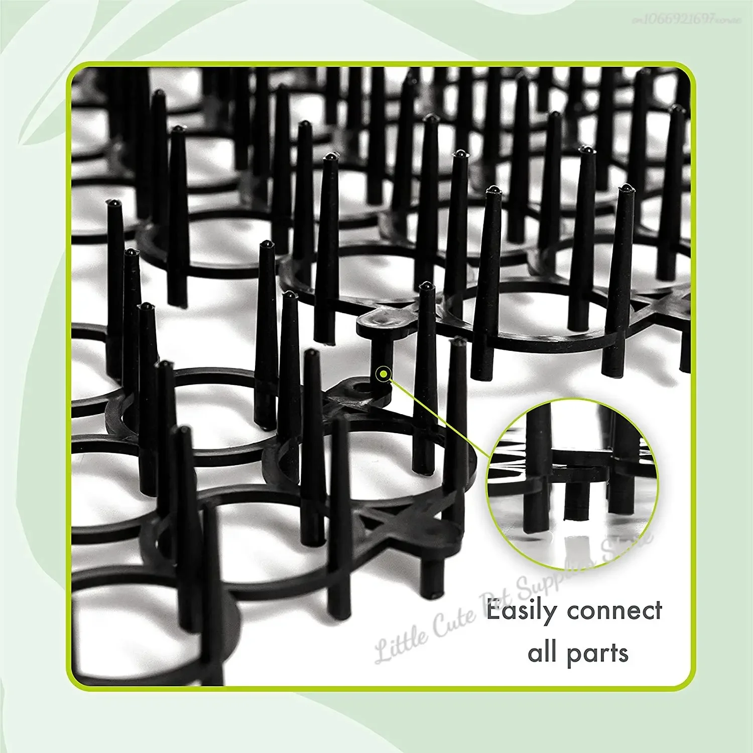 Esterilla de Espina de gato para perro, suministros para exteriores, esterilla de expulsión, protege las plantas - imagen 2