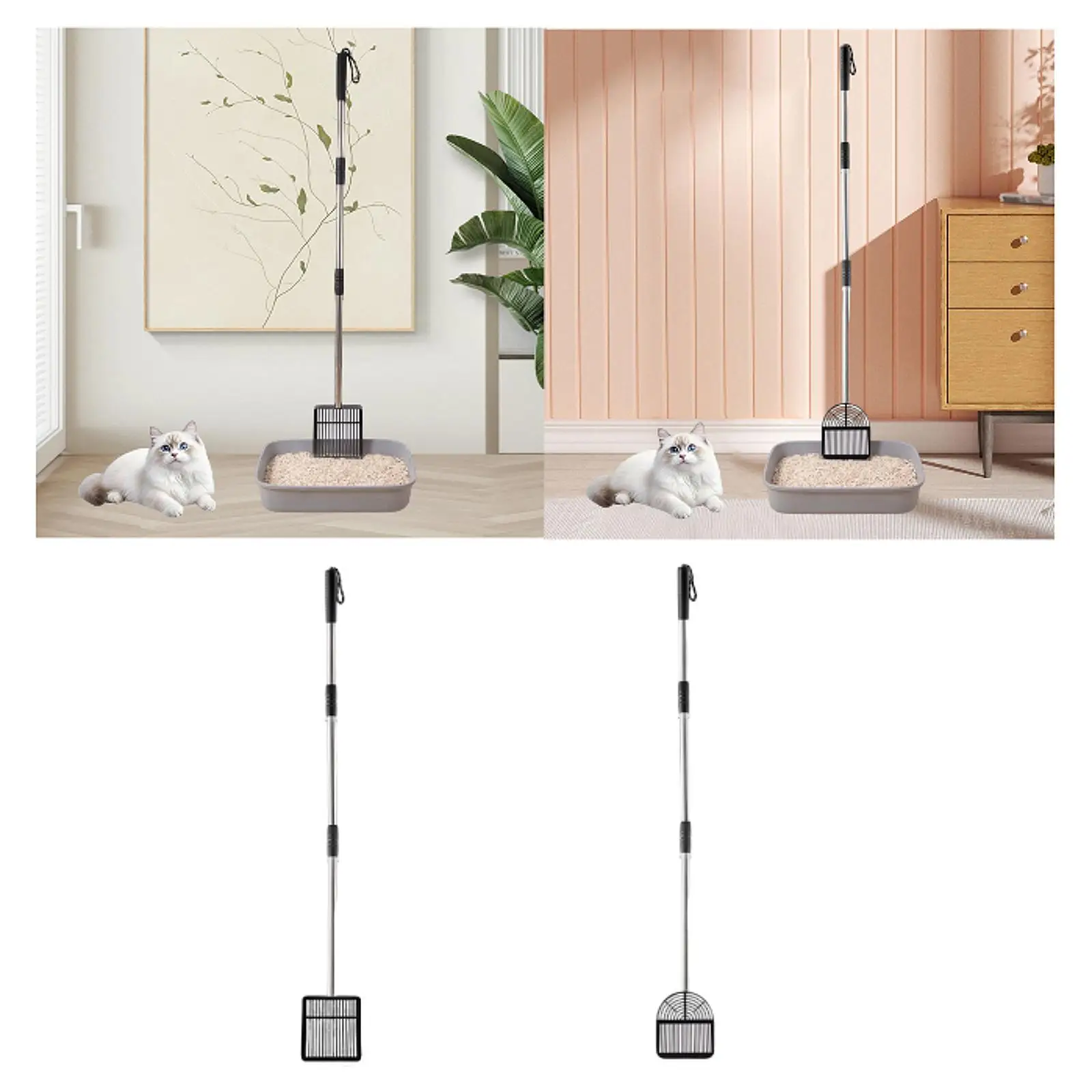 Cat Scoop Cat Litter Spade Easy Sifting Comfortable Grip Portable Detachable Litter Sifter Chicken Poops Scoop for Bunny