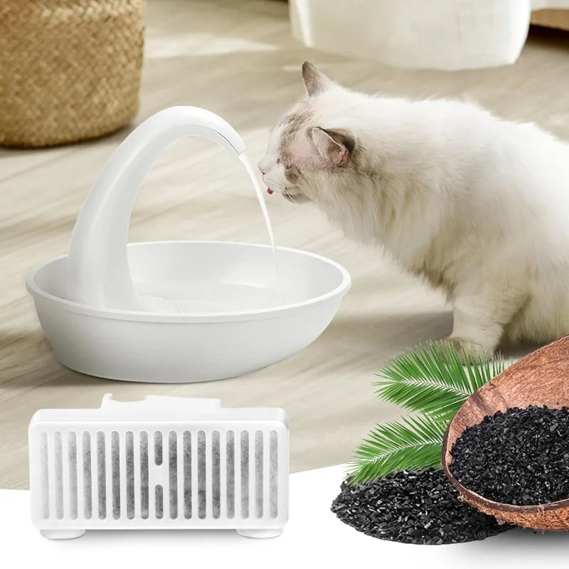 Paquete de 6 filtros en forma de T, filtro de agua para mascotas de repuesto, recambio Compatible con fuente para mascotas Pioneer Mini Vortex y Swan - imagen 3