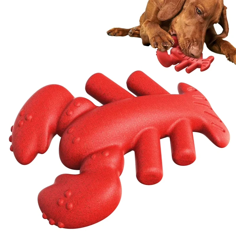 Juguete para perros grandes, juguete para masticar, cepillo de dientes Molar, juego de remolcador de guerra, Bulldog, alivio de la ansiedad, suministros interactivos para mascotas en forma de langosta