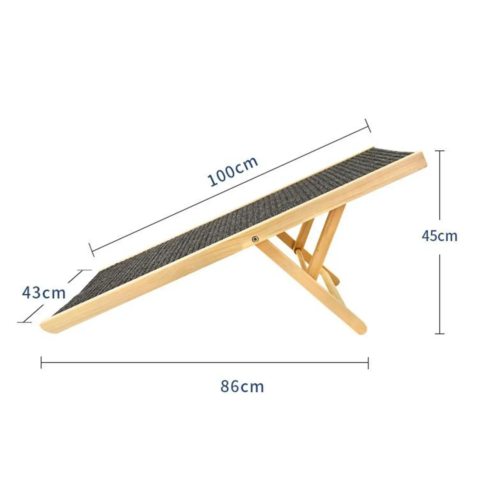 Escalera plegable de madera para perros, rampa antideslizante - imagen 3