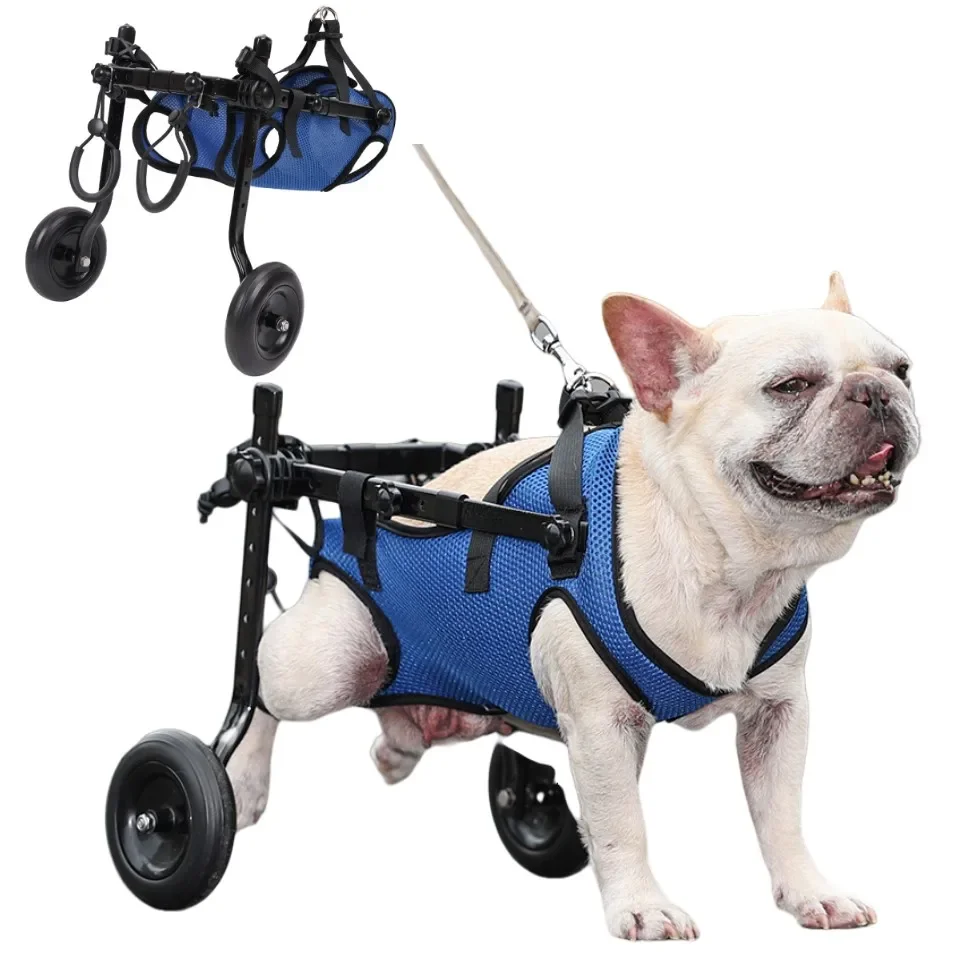 Carrito móvil con soporte de rehabilitación para perros y gatos - imagen 2