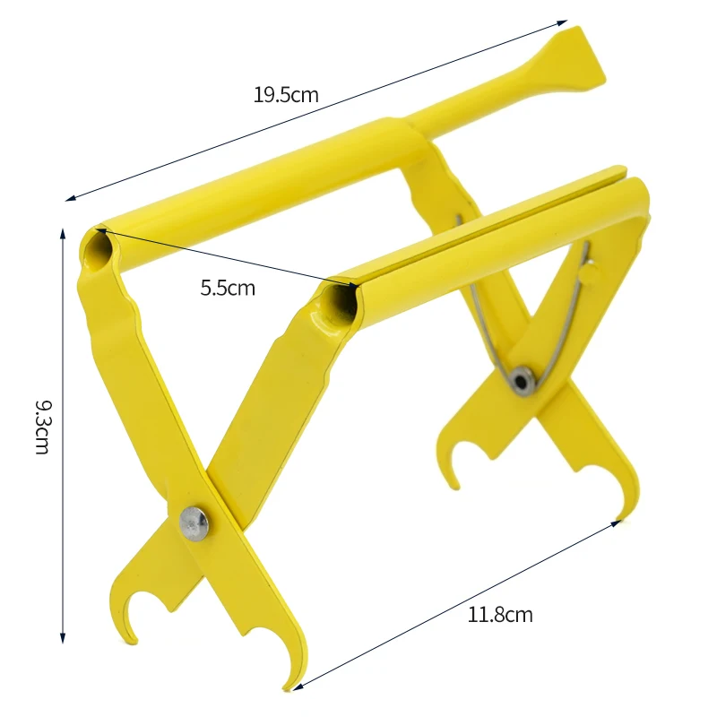 Soporte de marco para colmena de abejas, levantador de bazo en forma de panal, agarre de captura, Clip de colmena preciso, equipo de apicultura de ajuste de acero inoxidable - imagen 3