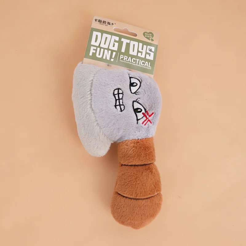 Peluche interactivo cara divertida con sonido para perros - imagen 2