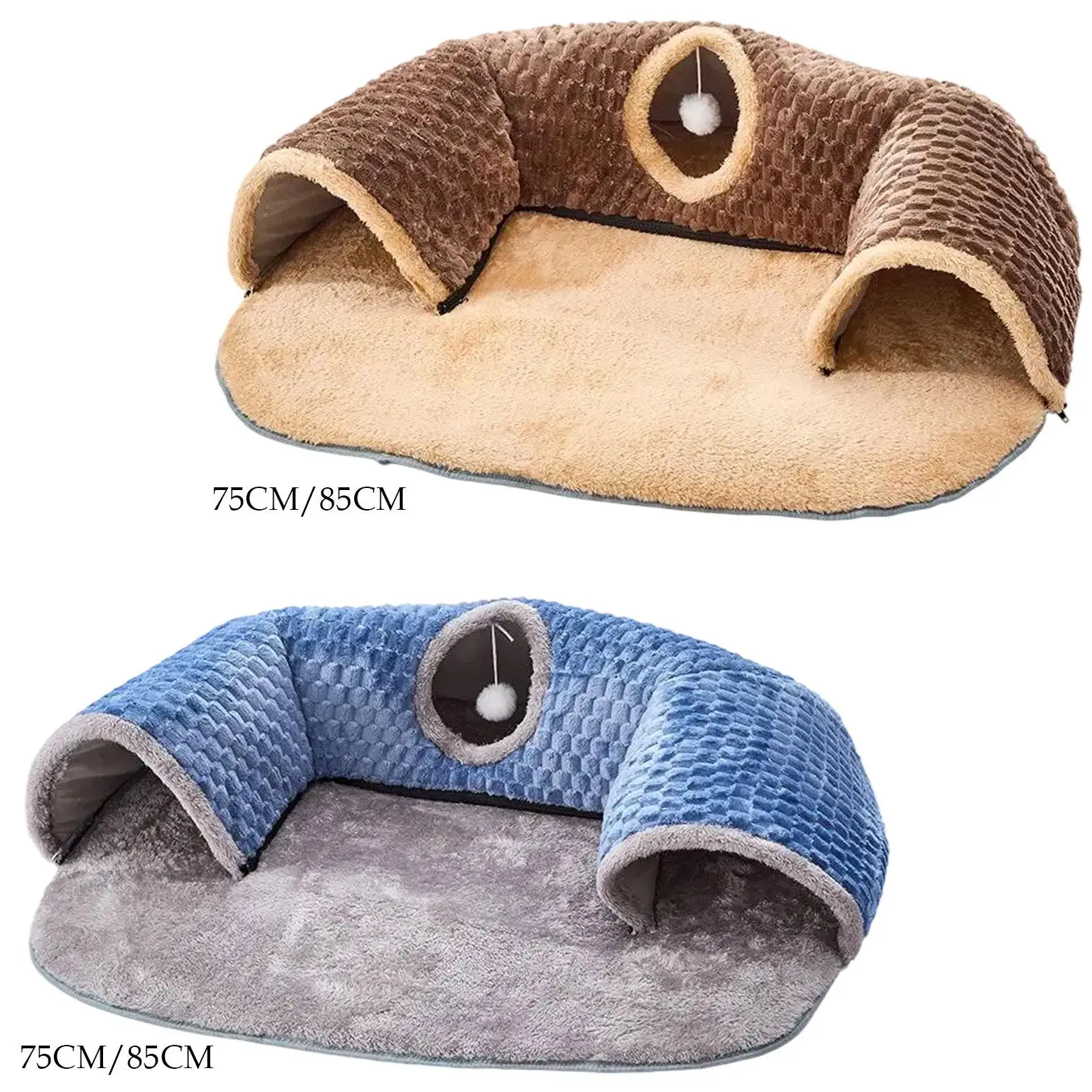 Cat Activity Center Hideout 2 in 1 Cat Tunnel Bed for Rabbit Hamster Outdoor