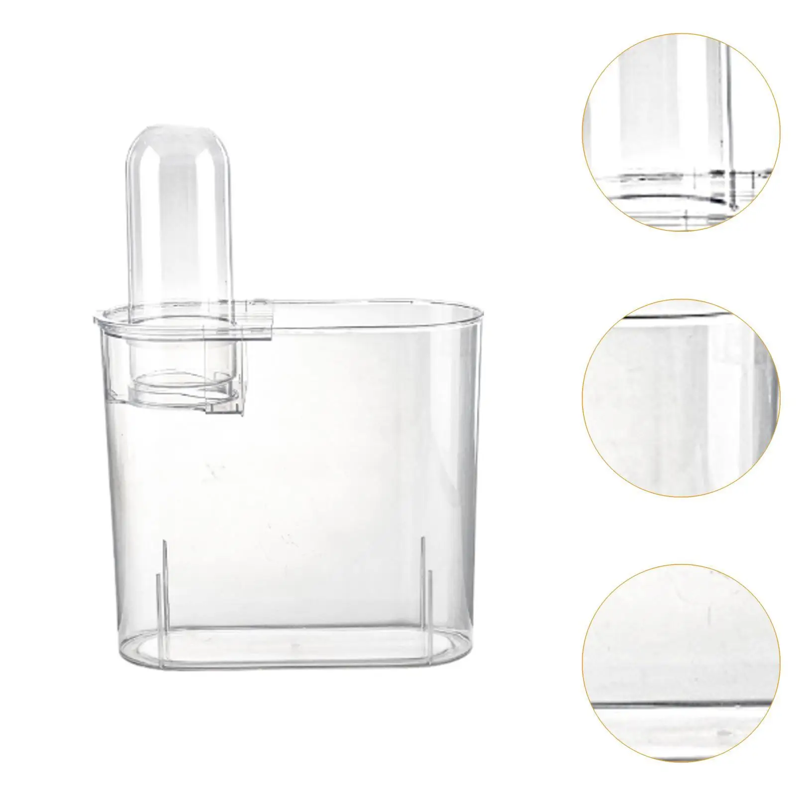 Mini Fish Tank Fish Bowl Sturdy with Cover Multiuse Turtle Tank Aquarium Tank for Home Living Rooms Desk Offices Decorative