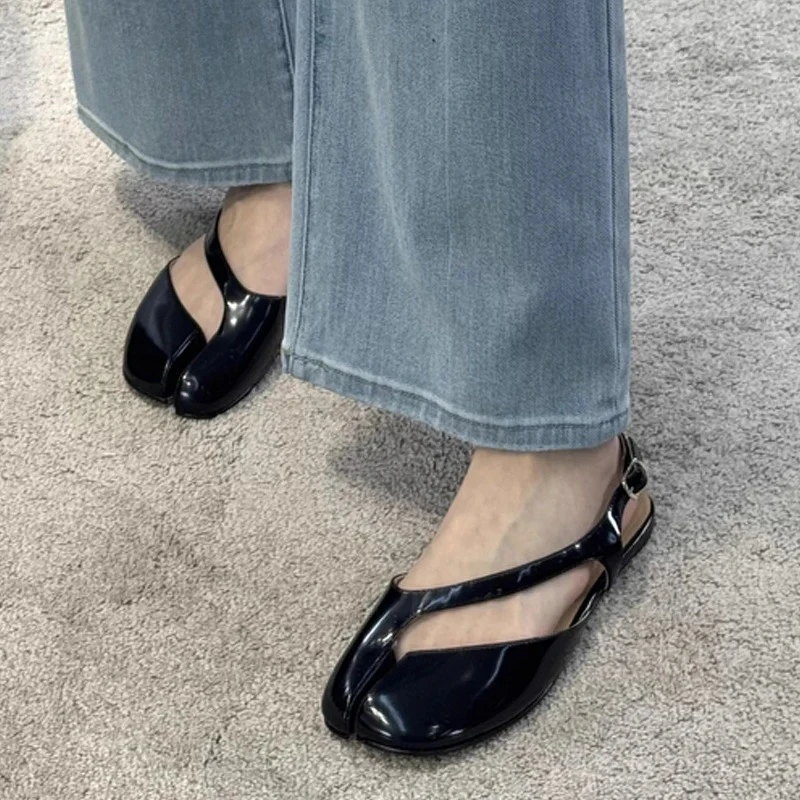 Sandalias Planas Tabi de Lujo para Mujer - Verano en Piel Sintetica - imagen 4