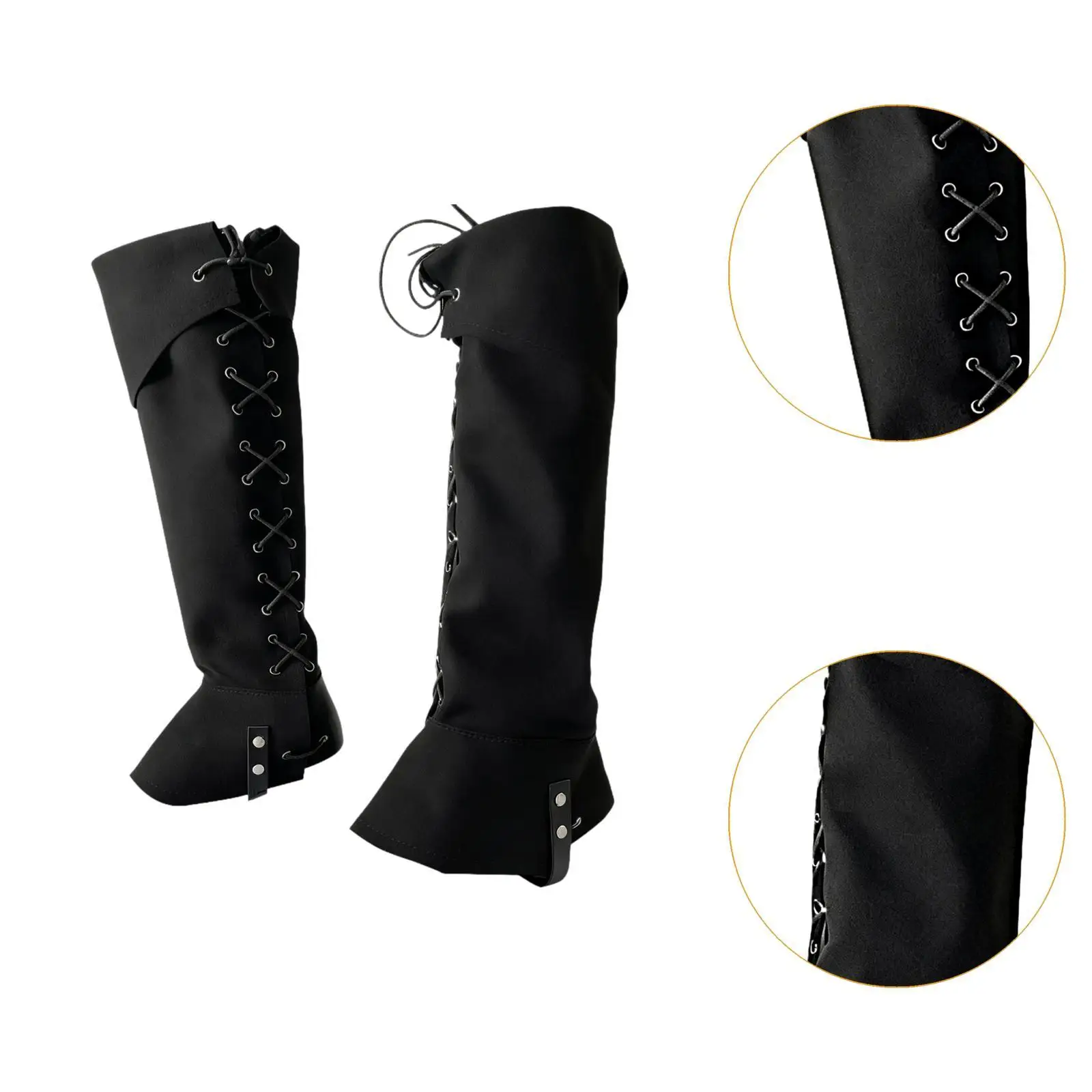 Pirate Boot Covers Gothic Steam Leg Covers for Horseback Riding Hiking