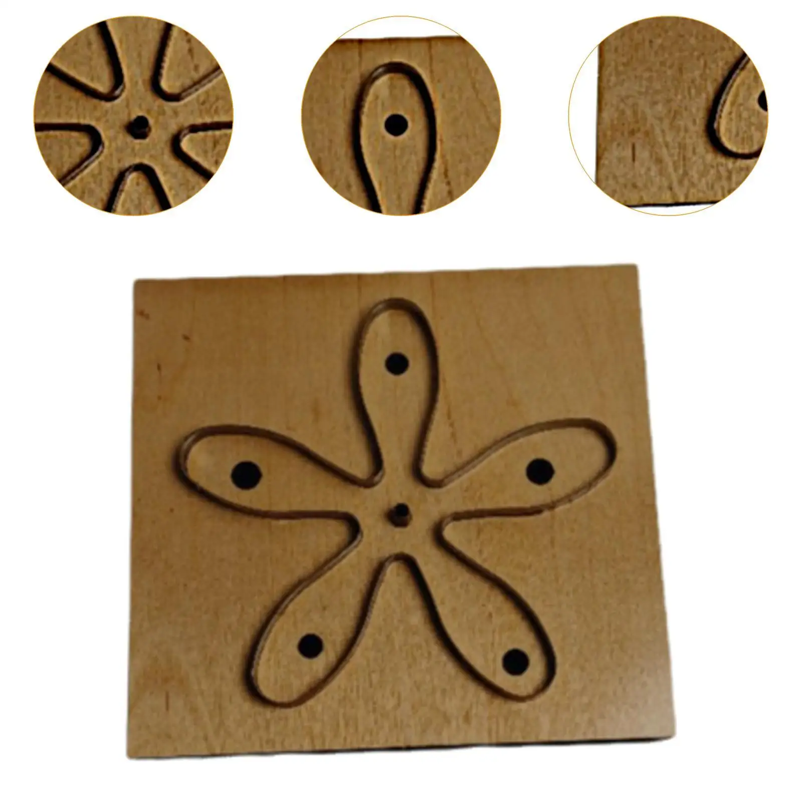 Troquel de corte de cuero de madera, herramienta manual reutilizable, plantilla para hacer artesanía de cuero, modelo de corte, herramienta de perforación portátil para sastre en casa - imagen 5