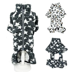 Abrigo de lana impermeable para perros pequeños con cremallera