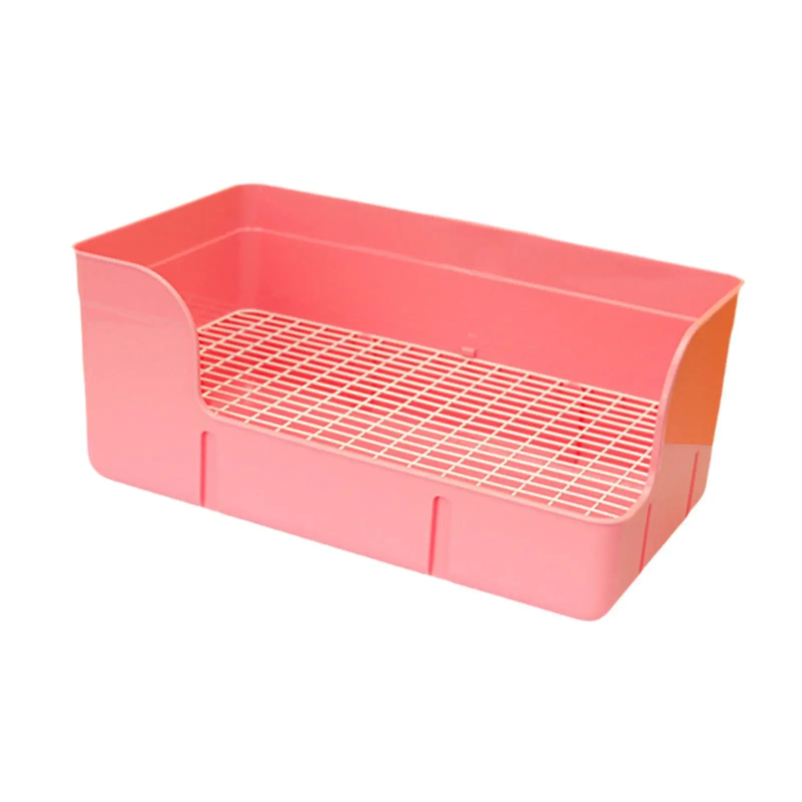 Rabbit Litter Pan Potty Pee Pan Tray Corner Toilet Box Pet Toilet for Cat Small Animals Rabbit Rats Cage Accessories