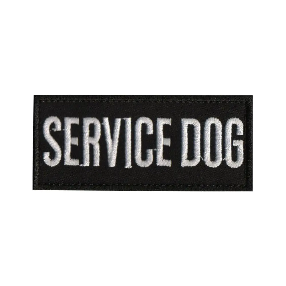 Chaleco bordado de servicio para perro, parches decorativos tácticos militares para entrenamiento, no para terapia de mascotas - imagen 4