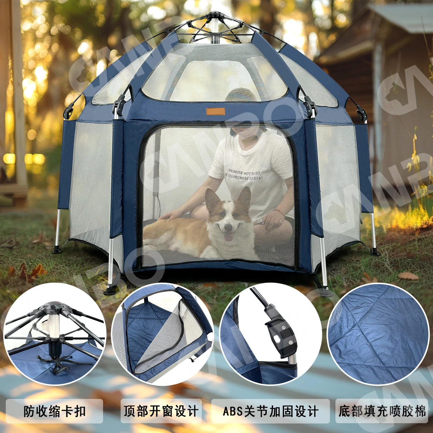 Tienda para perros de apertura rápida, valla plegable para exteriores, playa, hogar, tienda interior para gatos, productos para mascotas - imagen 2