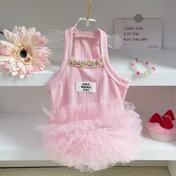 Falda tutú de malla para perros y gatos pequeños – Vestido mascota
